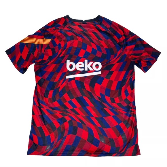 Nike Rakuten Barcelona Soccer Jersey Mens XL Football Club Dri Fit Short Sleeve - Picture 2 of 12